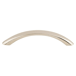 3-3/4" Asbury Nouveau Bow Pull, Polished Nickel