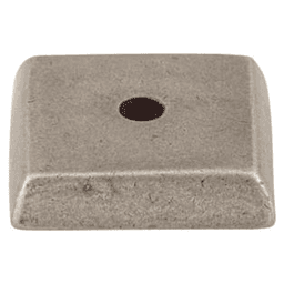 7/8" Aspen Knob Backplate, Silicon Bronze Light