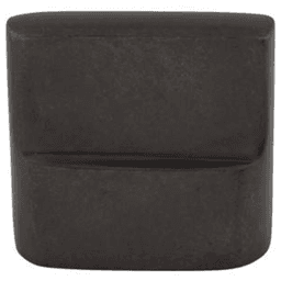 1-3/8" Aspen Flat Sided Knob, Medium Bronze