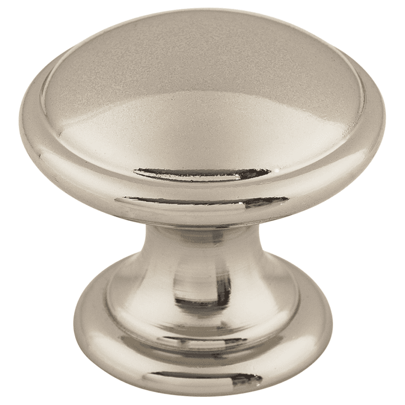 1-1/4" Dakota Round Knob, Polished Nickel