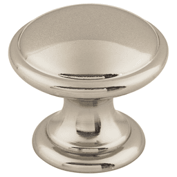 1-1/4" Dakota Round Knob, Polished Nickel