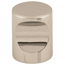 3/4" Nouveau Indent Knob, Polished Nickel
