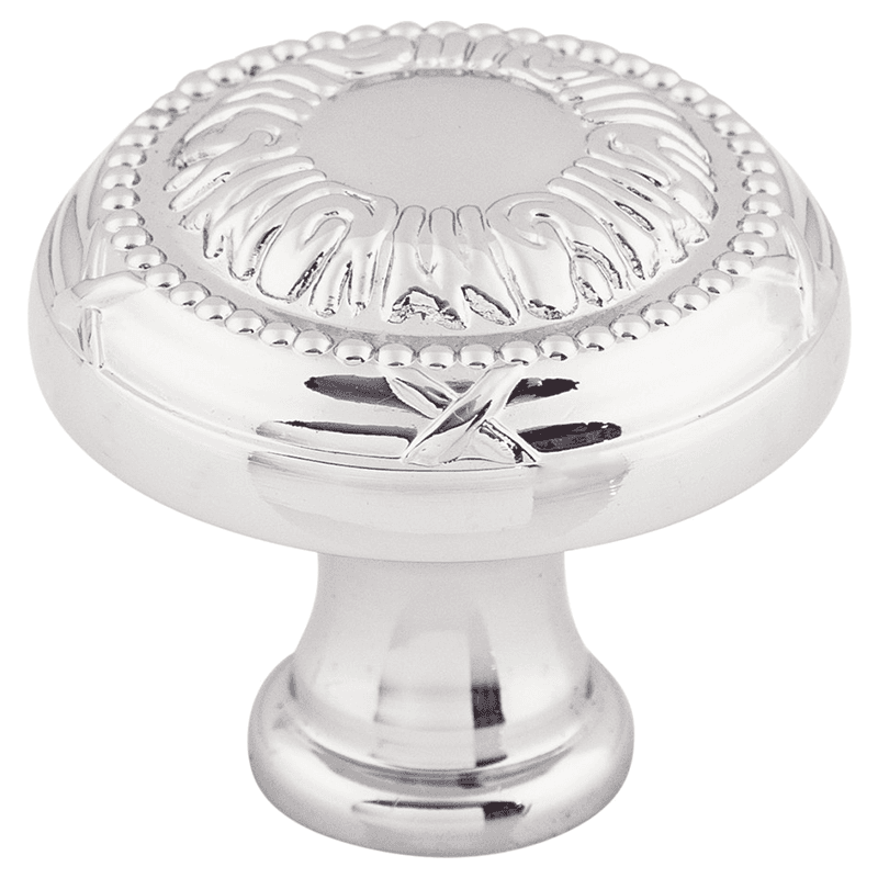 1-1/4" Edwardian Ribbon Knob, Polished Chrome