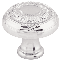 1-1/4" Edwardian Ribbon Knob, Polished Chrome