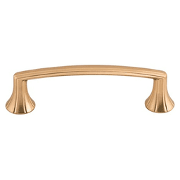 3-3/4" Edwardian Rue Pull, Brushed Bronze