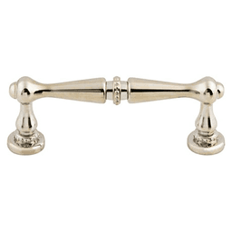 3" Edwardian Handle Pull, Polished Nickel
