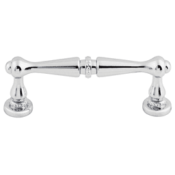 3" Edwardian Handle Pull, Polished Chrome