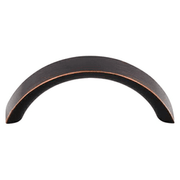 3" Nouveau Crescent Pull, Tuscan Bronze