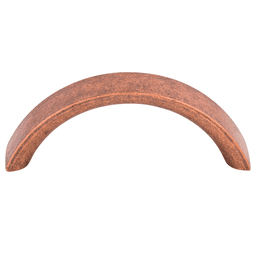3" Nouveau Crescent Pull, Antique Copper
