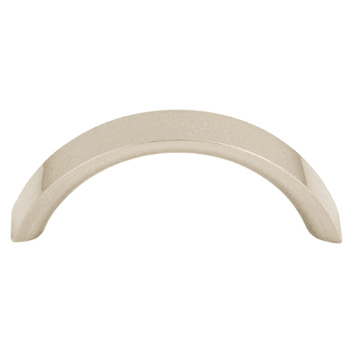 3" Nouveau Crescent Pull, Polished Nickel