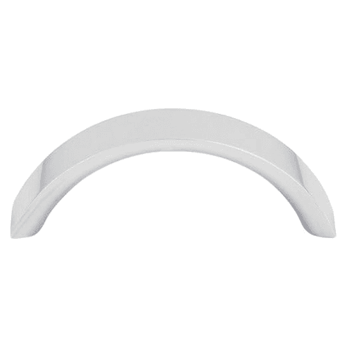 3" Nouveau Crescent Pull, Polished Chrome