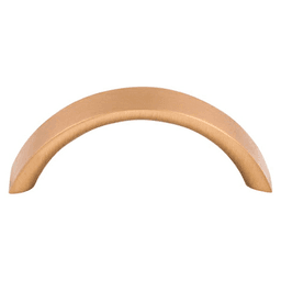 3" Nouveau Crescent Pull, Brushed Bronze