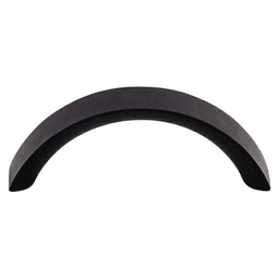 3" Nouveau Crescent Pull, Flat Black