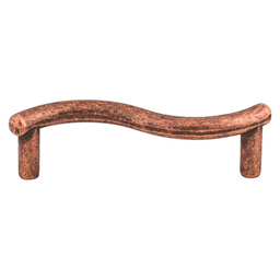 3" Nouveau Spiral Pull, Antique Copper
