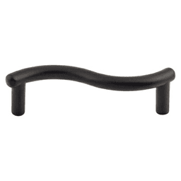 3" Nouveau Spiral Pull, Flat Black