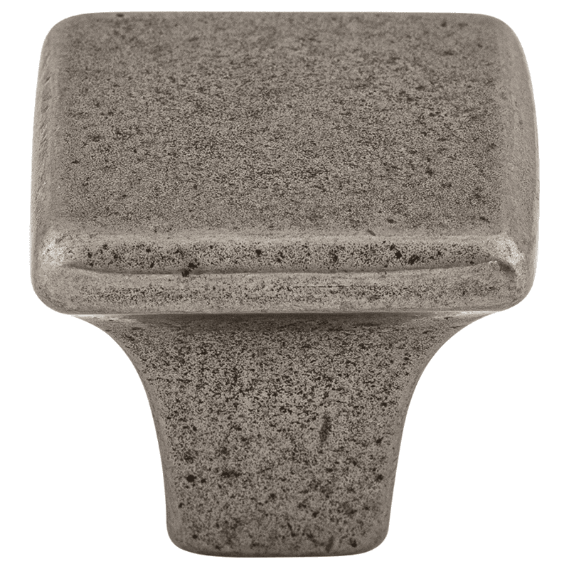 1-1/4" Britannia Square Knob, Cast Iron