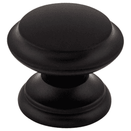 1-3/8" Dakota Flat Top Knob, Flat Black