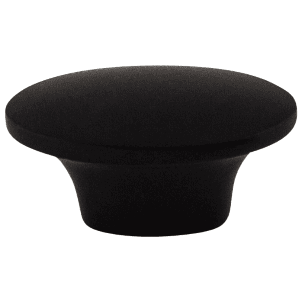 1-1/2" Dakota Oval Knob, Flat Black