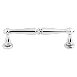3-3/4" Edwardian Handle Pull, Polished Chrome