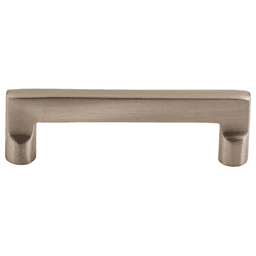 4" Aspen II Flat Sided Pull, Brushed Satin Nickel