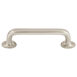 4" Aspen II Rounded Pull, Brushed Satin Nickel