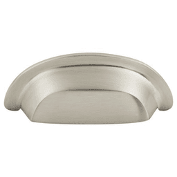 3" Aspen II Cup Pull, Brushed Satin Nickel