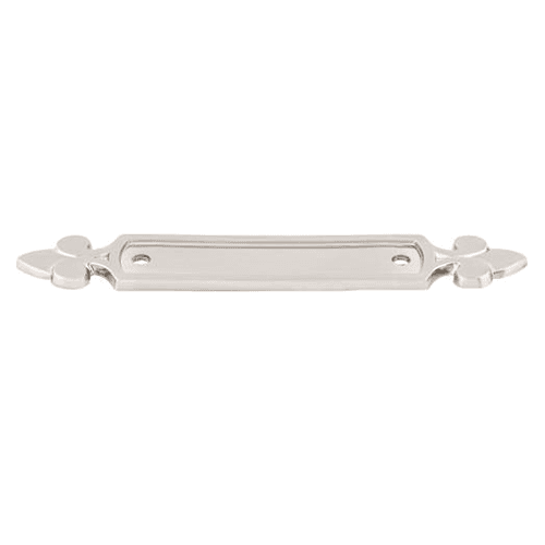 2-1/2" Tuscany Dover Pull Backplate, Brushed Satin Nickel