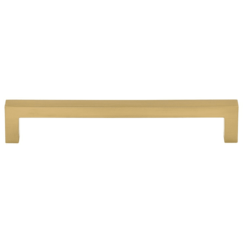 6-5/16" Nouveau Square Bar Pull, Honey Bronze