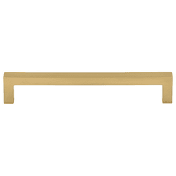 6-5/16" Nouveau Square Bar Pull, Honey Bronze