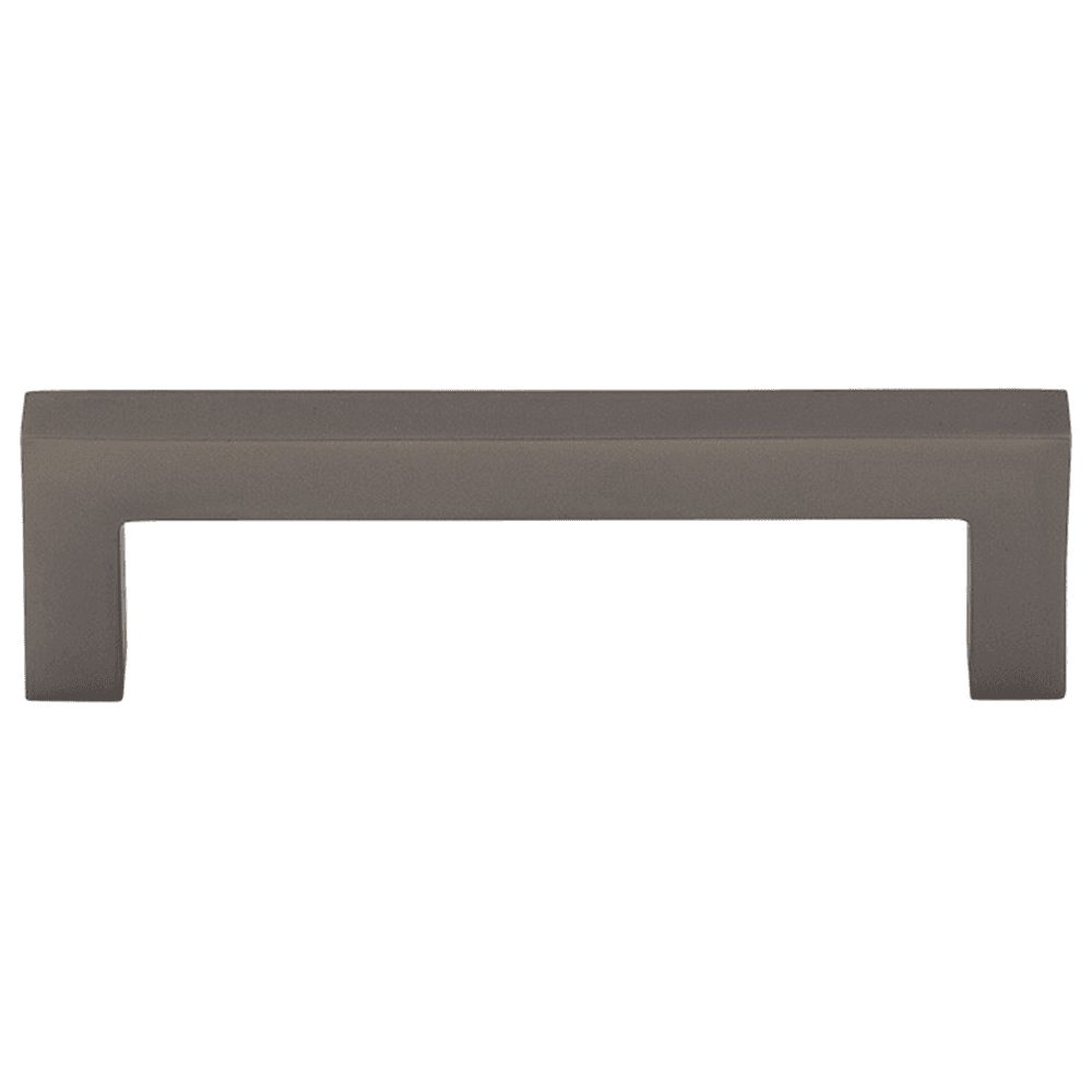 3-3/4" Nouveau Square Bar Pull, Ash Gray