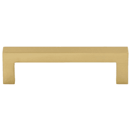 3-3/4" Nouveau Square Bar Pull, Honey Bronze