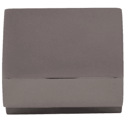 5/8" Nouveau Square Knob, Ash Gray