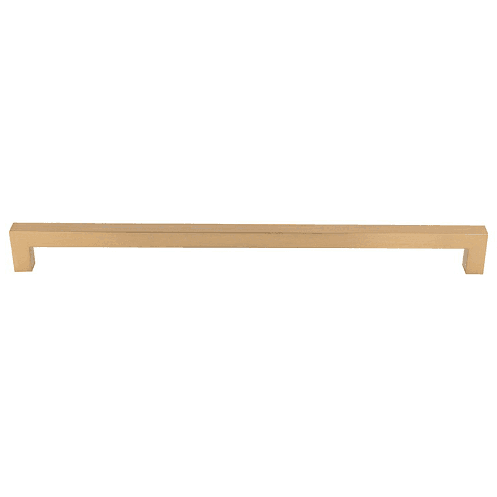 12" Nouveau Square Bar Pull, Honey Bronze