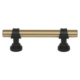 3" Dakota Bit Pull, Honey Bronze/Flat Black