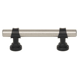 3" Dakota Bit Pull, Pewter Antique/Flat Black