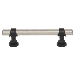 3-3/4" Dakota Bit Pull, Pewter Antique/Flat Black