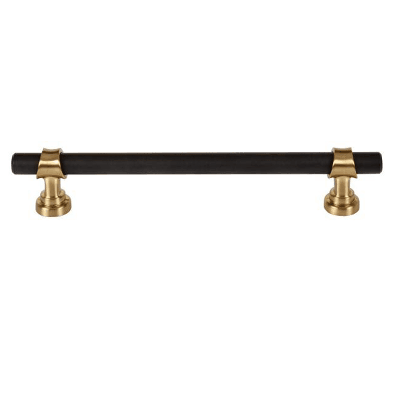 6-5/16" Dakota Bit Pull, Flat Black/Honey Bronze