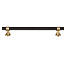 7-9/16" Dakota Bit Pull, Flat Black/Honey Bronze