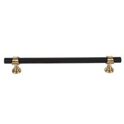 18" Dakota Bit Appliance Pull, Flat Black/Honey Bronze