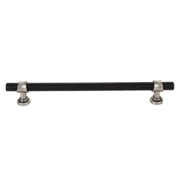 18" Dakota Bit Appliance Pull, Flat Black/Pewter Antique