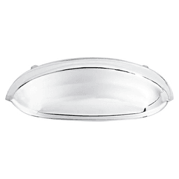 3" Somerset Cup Pull, Polished Chrome