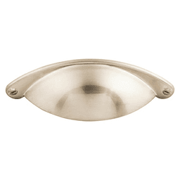 2-1/2" Asbury Arendal Cup Pull, Brushed Satin Nickel