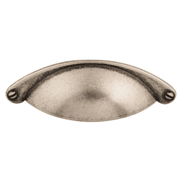2-1/2" Somerset Arendal Cup Pull, Pewter Antique