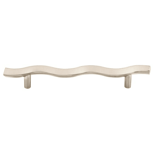 5-1/16" Nouveau Wave Pull, Brushed Satin Nickel