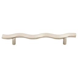 5-1/16" Nouveau Wave Pull, Brushed Satin Nickel