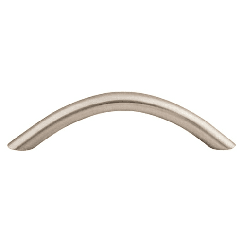 3-3/4" Nouveau Curved Wire Pull, Brushed Satin Nickel