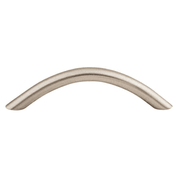 3-3/4" Nouveau Curved Wire Pull, Brushed Satin Nickel
