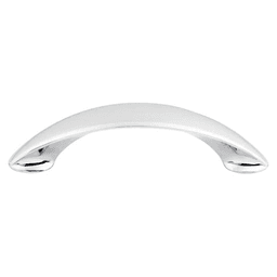 3-3/4" Nouveau New Haven Pull, Polished Chrome