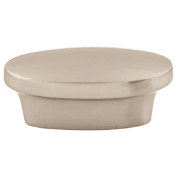 5/8" Nouveau Oval Pull, Brushed Satin Nickel