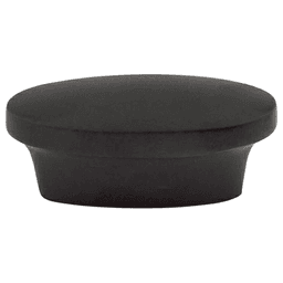 5/8" Nouveau Oval Pull, Flat Black